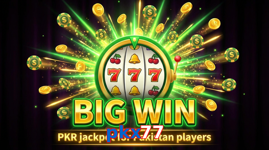 Big win animation on Pkx77 slot game